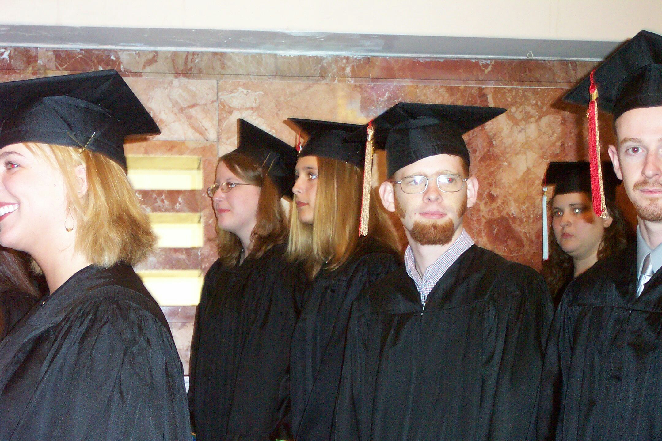 Becky's row of graduates